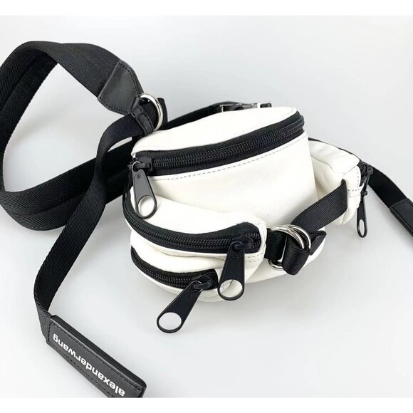 NWT Authentic Alexander Wang tourist  Micro Messenger In White - Picture 4 of 9